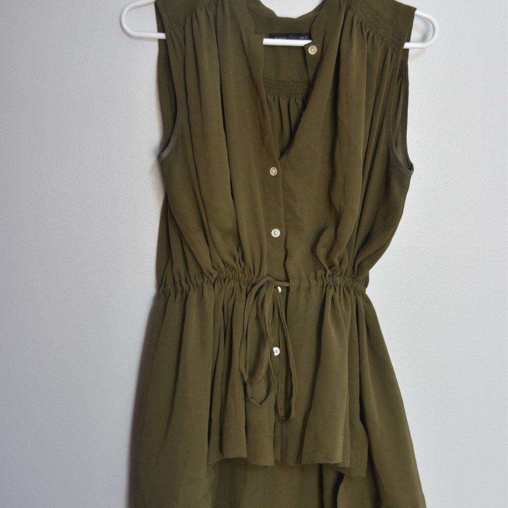 Banana Republic Green Sleeveless Top Size Small